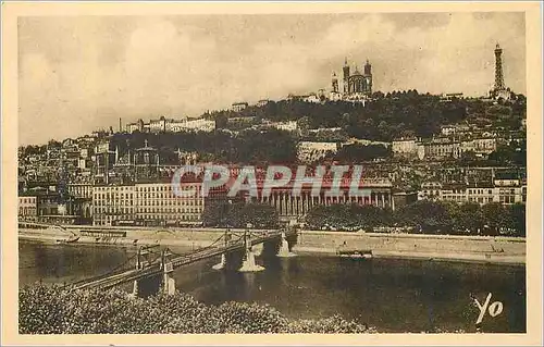 Cartes postales Lyon Vue sur la Colline de Fourviere