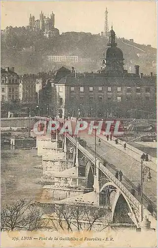 Cartes postales Lyon Pont de la Guillotiere et Fourviere