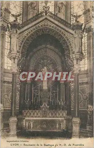 Ansichtskarte AK Lyon Sanctuaire de la Basilique de N D de Fourviere