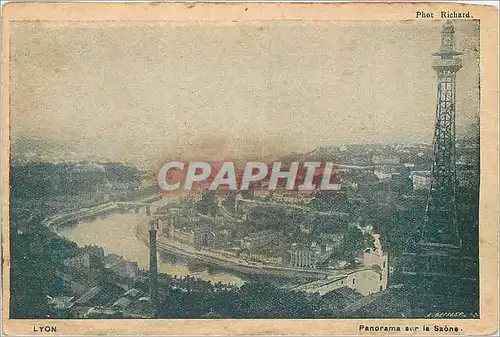 Cartes postales Lyon Panorama sur la Saone