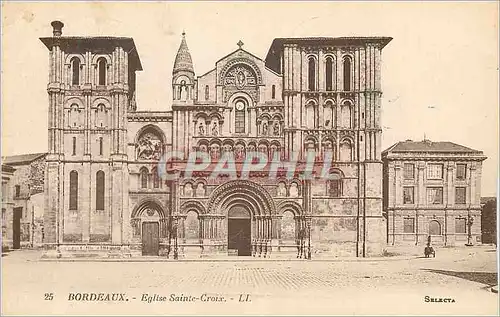 Cartes postales Bordeaux Eglise Sainte Croix