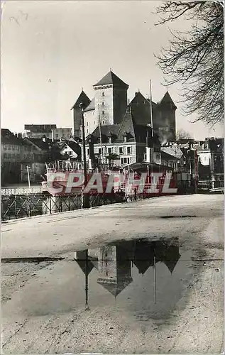 Moderne Karte Chateau d'Annecy Apres la Pluie le Beau Temps Bateau