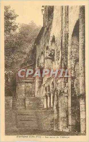 Cartes postales Flavigny (Cote d'Or) les Restes de l'Abbaye