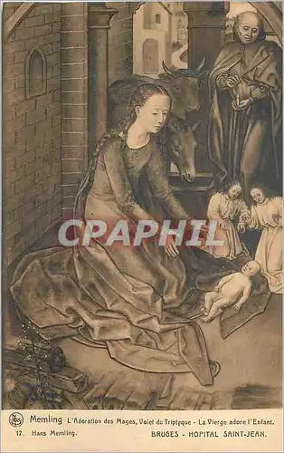 Cartes postales Bruges Hopital Saint Jean Memling l'Adoration des Mages