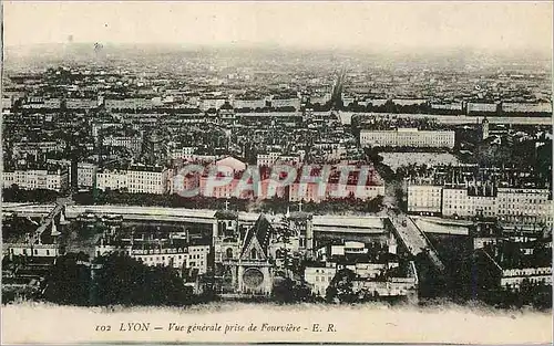 Ansichtskarte AK Lyon Vue Generale prise de Fourviere