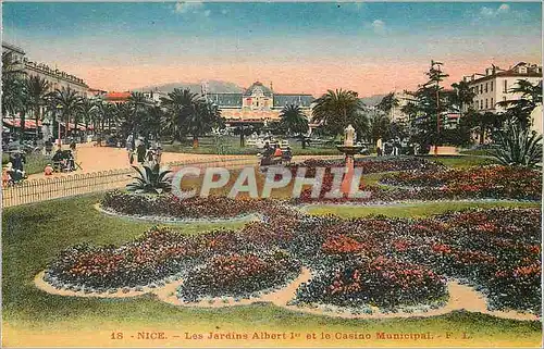 Cartes postales Nice les Jardins Albert Ier et le Casino Municipal