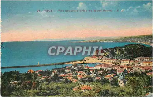 Cartes postales Nice Vue Generale Prise du Mont Boron