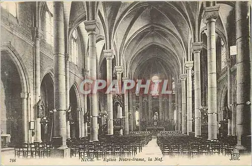 Cartes postales Nice Eglise Notre Dame La nef