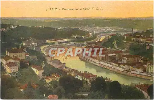 Cartes postales Lyon Panorama sur la Saone