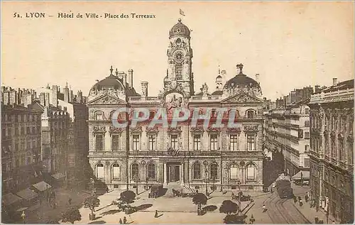 Cartes postales Lyon Hotel de Ville Place des Terreaux