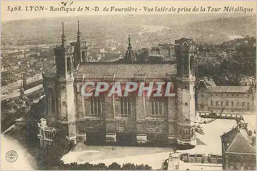 Ansichtskarte AK Lyon Basilique de N D de Fourviere Vue Laterale prise de la Tour Metallique