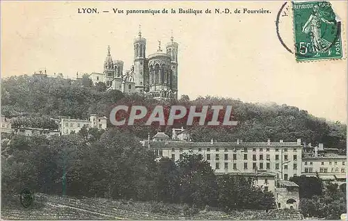 Ansichtskarte AK Lyon Vue Panoramique de la Basilique de N D de Fourviere