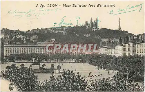 Cartes postales Lyon Place de Bellecour (Vue d'Ensemble)