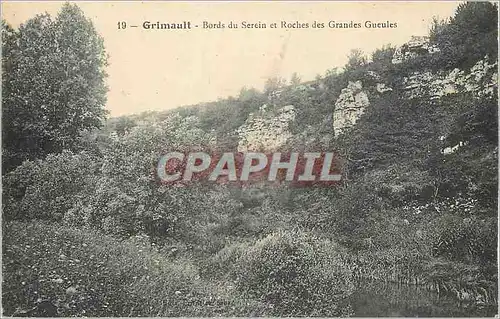 Cartes postales Grimault Bords du Serein et Roches des Grandes Gueules
