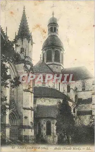 Cartes postales Saint Germer (Oise) Abside (Facade Nord)