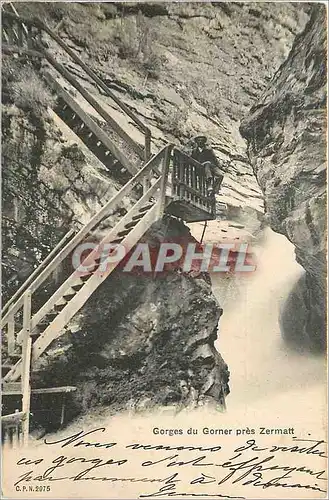 Ansichtskarte AK Gorges du Gorner pres Zermatt