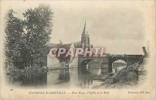 Ansichtskarte AK Environs d'Abbeville Pont Remy l'Eglise et le Pont