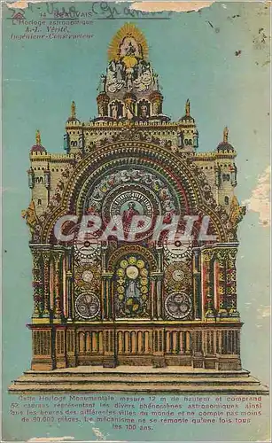 Cartes postales Beauvais L'Horloge