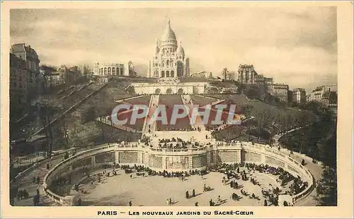 Cartes postales Paris Les Nouveaux Jardins du Sacre Coeur