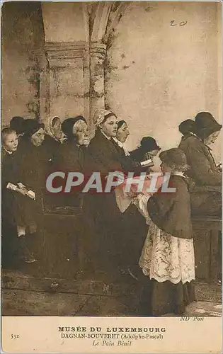 Cartes postales Musee du Luxembourg Dagnan Bouveret (Adolphe Pascal) Le Pain Benit
