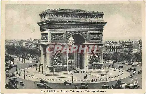 Cartes postales Paris Arc de Triomphe