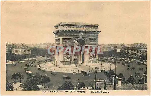 Cartes postales Paris Arc de Triomphe