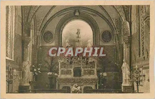 Cartes postales Paris (15e) Chapelle N D de la Salette Autel et Groupe de L'Apparition