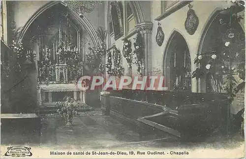 Cartes postales Maison de Sante de St Jean de Dieu Chapelle Rue Oudinot Paris