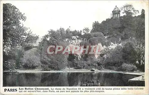 Cartes postales Paris Les Buttes Chaumont