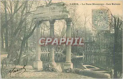 Ansichtskarte AK Paris Le Parc Monceau Les Ruines