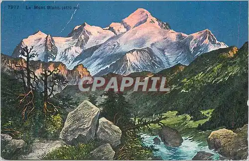 Cartes postales Le Mont Blanc (4810 m)
