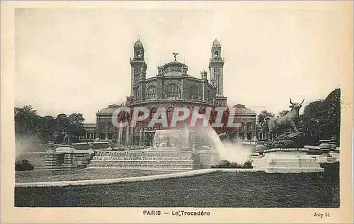 Cartes postales Paris Le Trocadero