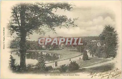 Cartes postales Bagnoles Lac et Grand Hotel (carte 1900)