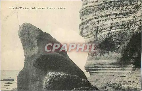 Cartes postales Fecamp Les Falaises au Trou au Chien