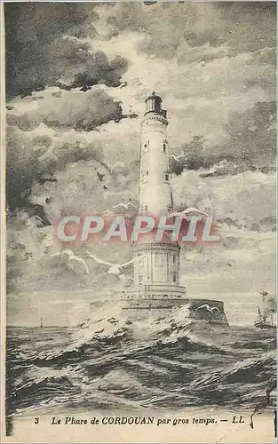 Cartes postales Le Phare de Cordouan par gros temps