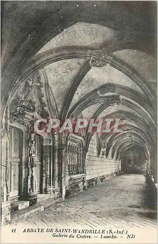 Cartes postales Abbaye de Saint Wandrille Galerie du Cloitre