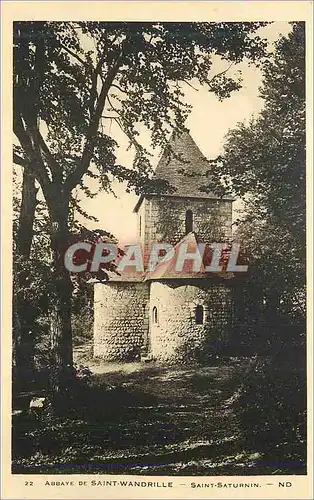 Ansichtskarte AK Abbaye de Saint Wandrille Saint Saturnin