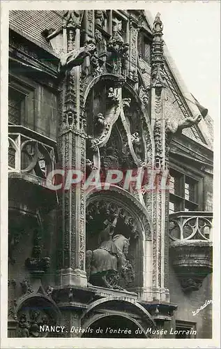 Moderne Karte Nancy Details de l'entree du Musee Lorrain
