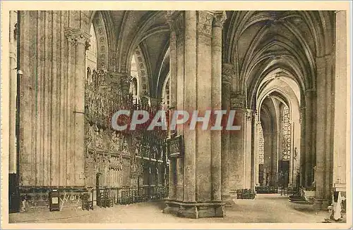 Ansichtskarte AK Chartres La Douce France Interieur de la Cathedrale Le Deambulatoire