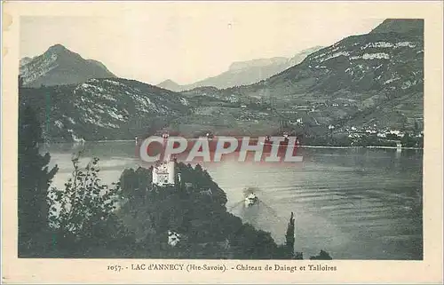 Cartes postales Lac d'Annecy (Hte Savoie) Chateau de Duingt et Talloies