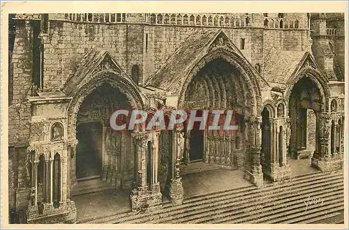 Cartes postales Chartres La Douce France Le Portail Nord