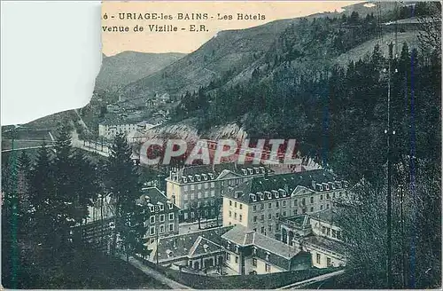 Cartes postales Uriage les Bains Les Hotels Avenue de Vizille