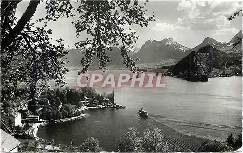 Moderne Karte Lac d'Annecy Talloires et le Petit Lac