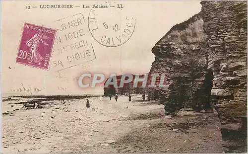 Ansichtskarte AK Luc sur Mer Les Falaises