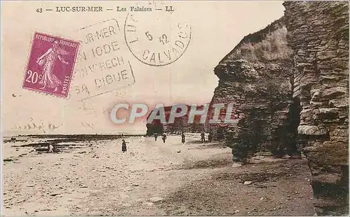 Cartes postales Luc sur Mer Les Falaises