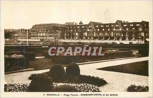 Cartes postales Deauville Plage Fleurie Normandy Hotel et les Jardins