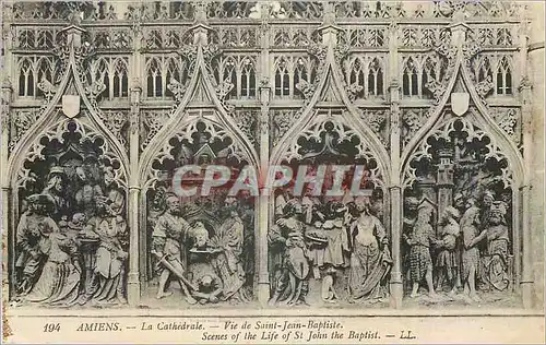 Cartes postales Amiens La Cathedrale Vie de Saint Jean Baptiste