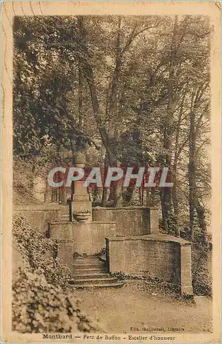 Cartes postales Montbard Parc de Buffou Escalier d'Honneur