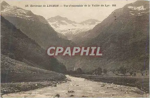 Cartes postales Environs de Luchon Vue d'Ensemble de la Vallee du Lys