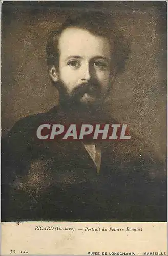 Cartes postales Musee de Longchamp Marseille Richard (Gustave) Portrait du Peintre Bouquet